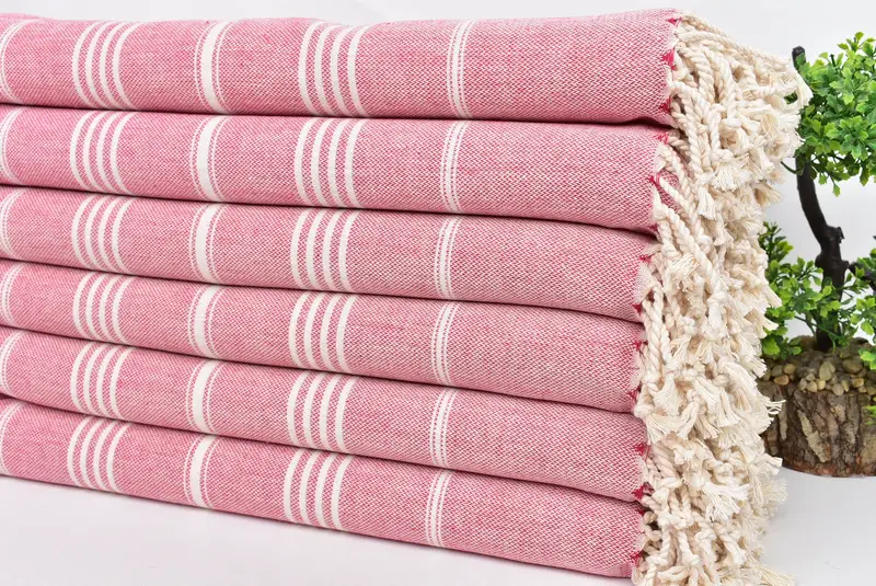Bachelorette Party Decorations, Bulk Order Towel, Lightweight Turkish towel, 70x40 Cotton Striped Towel, Quick-dry peshtemal, Best Friend Gift Ideas - 3