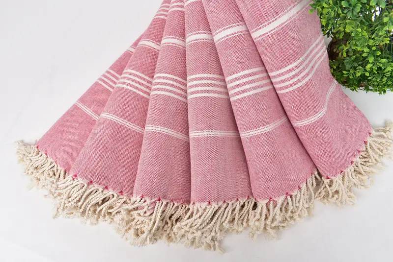 Bachelorette Party Decorations, Bulk Order Towel, Lightweight Turkish towel, 70x40 Cotton Striped Towel, Quick-dry peshtemal, Best Friend Gift Ideas - 4