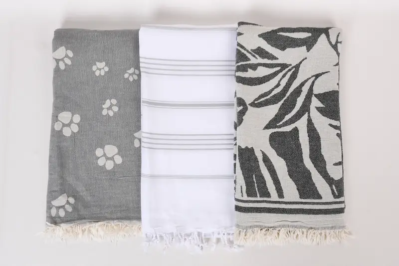 Travel Towel, Bridesmaid Gifts, 70x40 Cotton Set of 8 Towel, Bride Gift, Personalized Gifts, Peshtemal beach towel with unique design, Organic towel - 7
