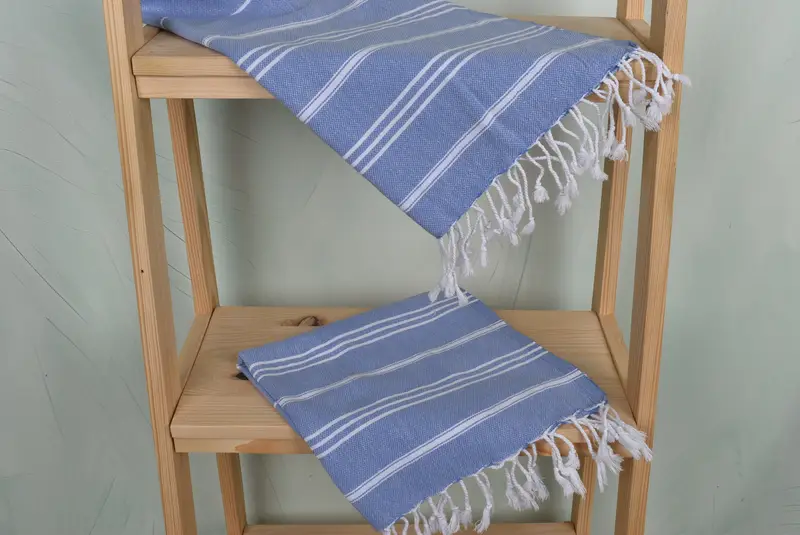 40x24 Cotton Striped Towel, Monogram Hand Towel, Wedding Gift, Wedding Shower Gift, Beach Wedding Favor, Turkish Tea Towel, Bachelorette Towel - 5