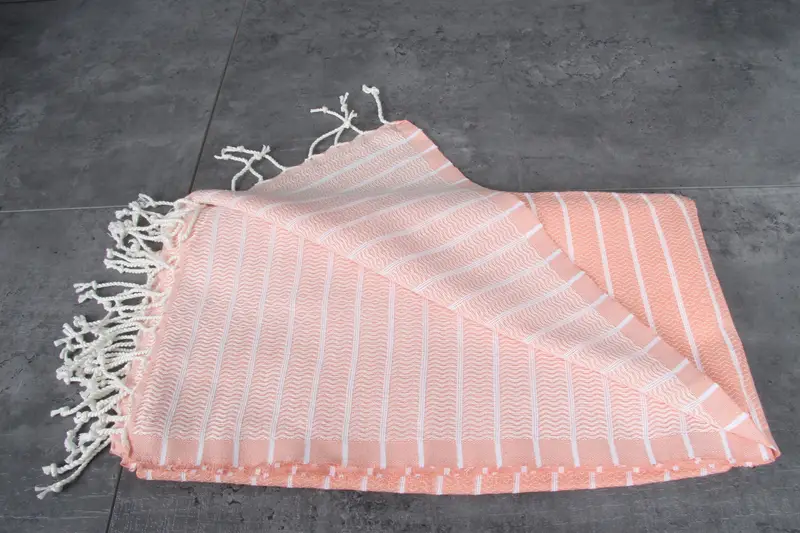Peshtemal, Summer Gift Ideas, Custom Towel, Fringed Turkish peshtemal beach towel USA, Summer Gift, 70x40 Cotton Striped Towel, Turkish hand towel - 3