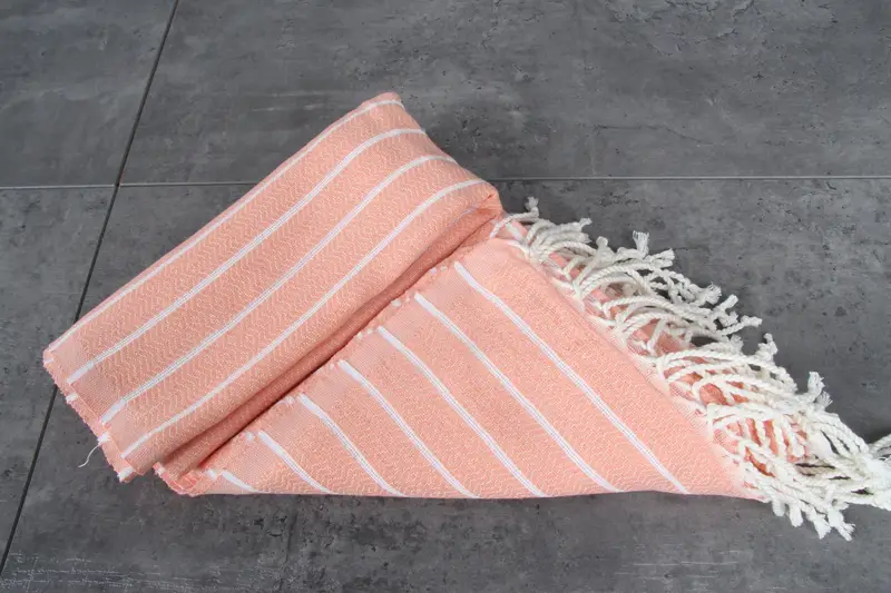 Peshtemal, Summer Gift Ideas, Custom Towel, Fringed Turkish peshtemal beach towel USA, Summer Gift, 70x40 Cotton Striped Towel, Turkish hand towel - 7