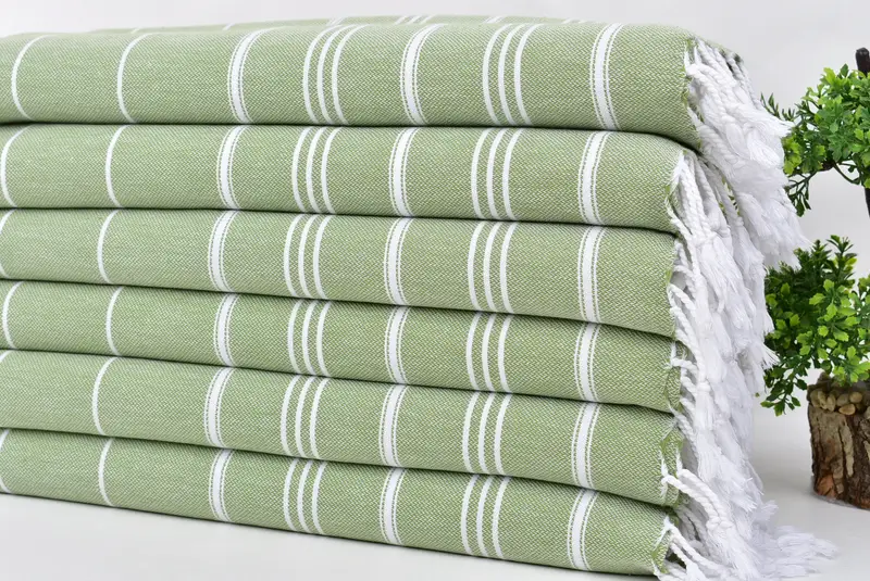 40x24 Cotton Striped Towel, Personalized Dish Towel, Turkish Tea Towel, Monogrammed Turkish Towel, Gift For Best Friend, Small Bath Towels - 3
