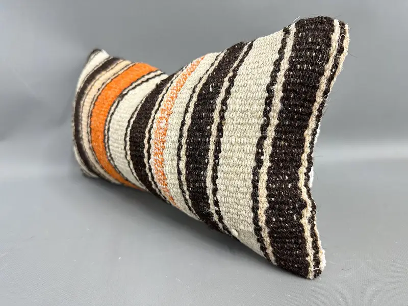 8x16 Beige Pillow Sham, Art Deco Pillow Sham, Pillow Case, Vintage Kilim Throw Pillow, Vintage Kilim Pillow, Antique Pillows - 3