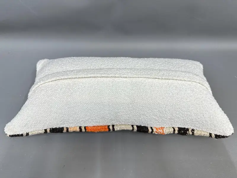 8x16 Beige Pillow Sham, Art Deco Pillow Sham, Pillow Case, Vintage Kilim Throw Pillow, Vintage Kilim Pillow, Antique Pillows - 7
