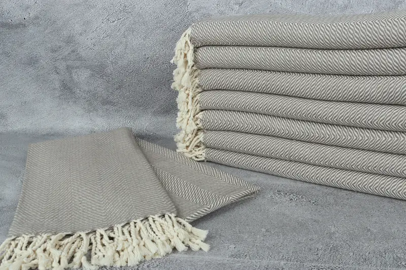 Oversized lightweight Turkish bath towel USA, Gift For Mom, Wedding Gift, Turkish Towel USA, 70x40 Cotton Chevron Towel, Organic Turkish towel - 2