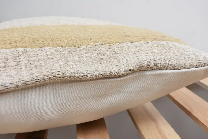 16x16 White Cushion, Ethnical Kilim Rug Pillow, Turkish Pillow, Handmade Kilim Cushion, Lounge Throw Cushion Case, Bright Cushion, Cushion - 7