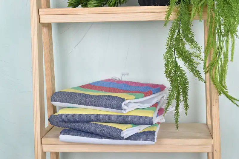 Turkish Towel USA, Sand-resistant towel, 70x40 Cotton Striped Towel, Gift For Boyfriend, Organic towel, Family Gift Basket, Personalized Towel Gift - 7