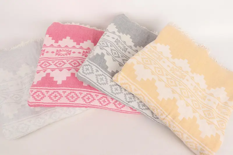 92x80 Cotton Kilim Towel, Bachelorette Party Favors, Wedding Day Gift For Bride, Monogram Blanket, Personalized Blanket, Turkish Cotton Blanket - 3