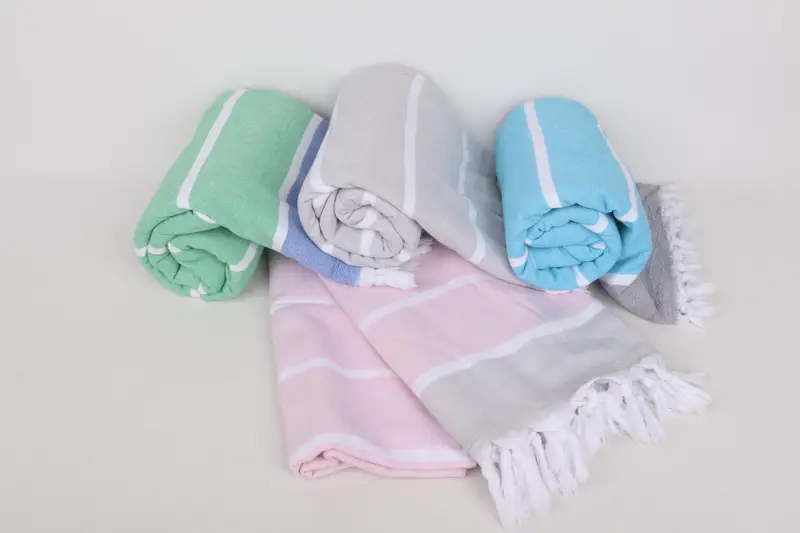 Bachelorette Party Gifts Bridesmaids, Bridal Shower Favor, 68x40 Cotton Striped Terry Towel, Bridal Shower Favors, Cute Beach Towel, Sand-free towel - 4