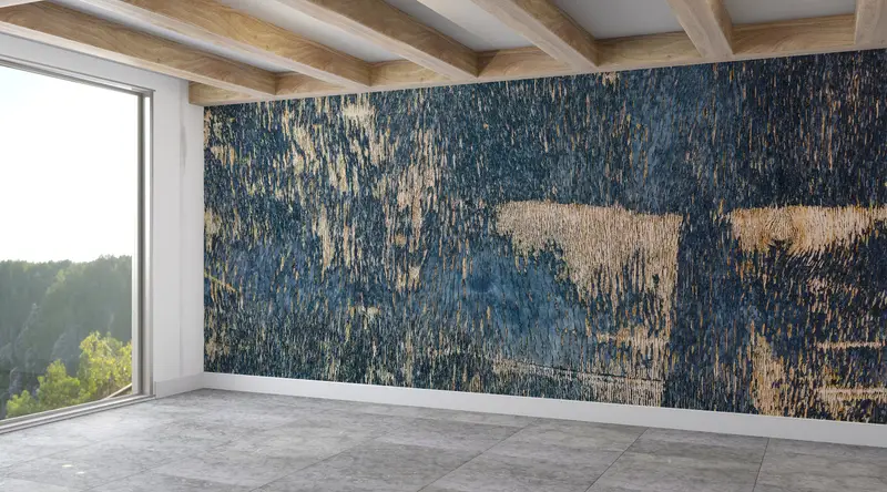 Old Plaster Wall Art, Texture Wall Poster, Modern Wall Mural, Plaster Effect Wall Paper, Abstract Wall Painting, - 3