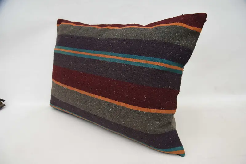 20x28 Brown Pillow Case, Cushion Case, Vintage Pillow, Living Room Throw Cushion Cover, Pillow for Sofa, Vintage Kilim Throw Pillow - 5