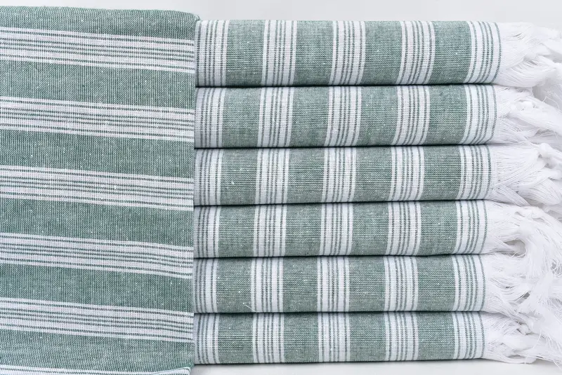 Summer Gift, 70x40 Cotton Striped Towel, Memorial Gift, Bachelorette Party Gift, Turkish beach towel, Family Gift Basket, Peshtemal Towel USA - 1
