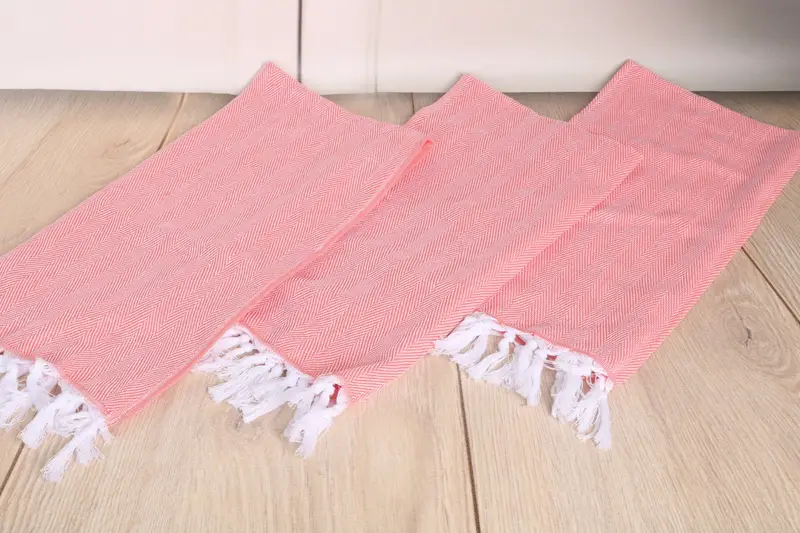 Turkish Towel Monogram, 36x18 Cotton Herringbone Towel, Holiday Towel, Monogram Hand Towel, Turkish Towel Hand Towel, Custom Gift, Bathroom Towels - 6