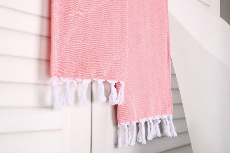 Turkish Towel Monogram, 36x18 Cotton Herringbone Towel, Holiday Towel, Monogram Hand Towel, Turkish Towel Hand Towel, Custom Gift, Bathroom Towels - 8