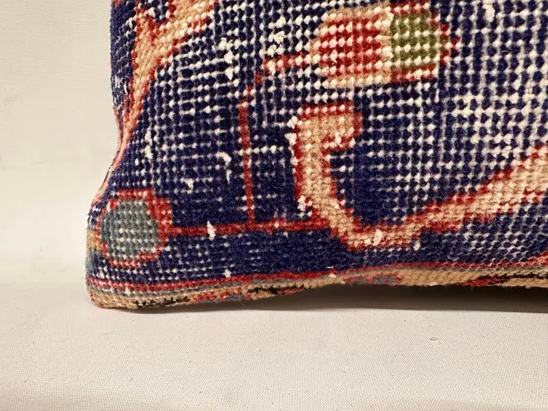 Vintage Pillow, Pillow for Sofa, Luxury Pillow Case, Boho Pillow, Sustainable Pillow, Pillow Cover, Oriental Cushion Cover, 12x24 Blue Cushion Cover - 2
