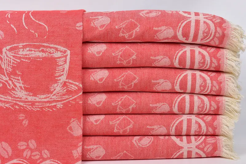 Gift Boxes Tea Towels, 28x20 Cotton Coffee Patterned Towel, Personalized Gift, Turkish Towel Hand Towel, Bulk Order Towel, Monogrammed Hand Towel - 2