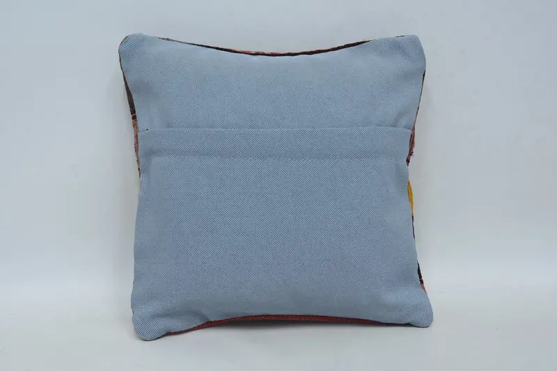 Outdoor Throw Pillow Sham, Throw Kilim Pillow, 12x12 Brown Pillow Cover, Traditional Pillow Sham, Home Decor Pillow, Cushion Case, Pillow for Sofa - 6