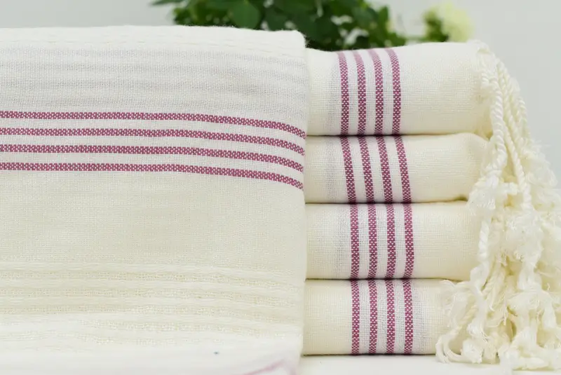 Authentic Turkish hammam peshtemal, Best Friend Gift, Fouta towel, Travel Towel, 68x36 Cotton Striped Towel, Bachelor Party Gifts, Bridesmaid Gift - 1