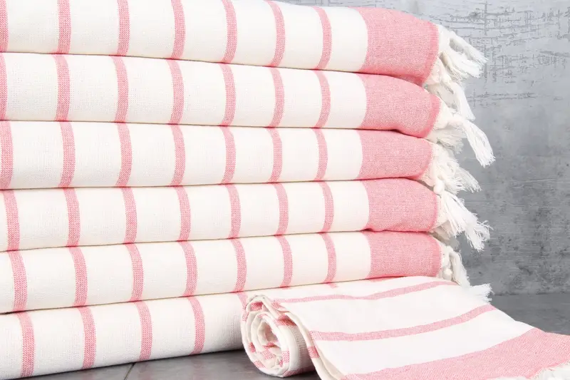 Gym Towel, Monogram Hand Towel, Monogrammed Hand Towel, 36x18 Cotton Striped Towel, Best Friend Christmas Gift, Wedding Favors, Bridal Shower Gift - 2
