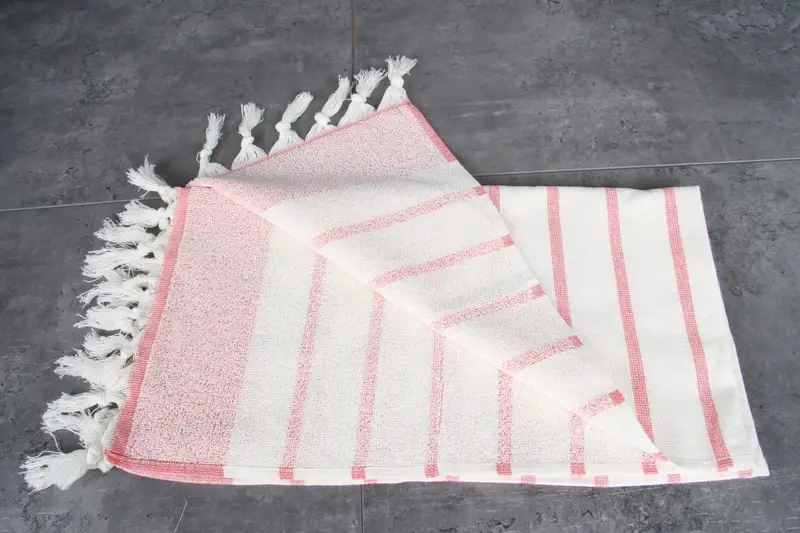 Gym Towel, Monogram Hand Towel, Monogrammed Hand Towel, 36x18 Cotton Striped Towel, Best Friend Christmas Gift, Wedding Favors, Bridal Shower Gift - 3
