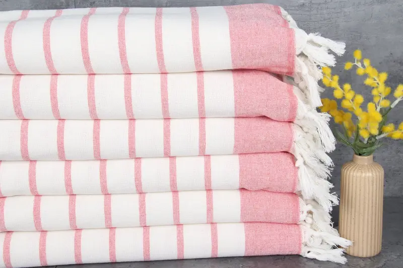 Gym Towel, Monogram Hand Towel, Monogrammed Hand Towel, 36x18 Cotton Striped Towel, Best Friend Christmas Gift, Wedding Favors, Bridal Shower Gift - 1