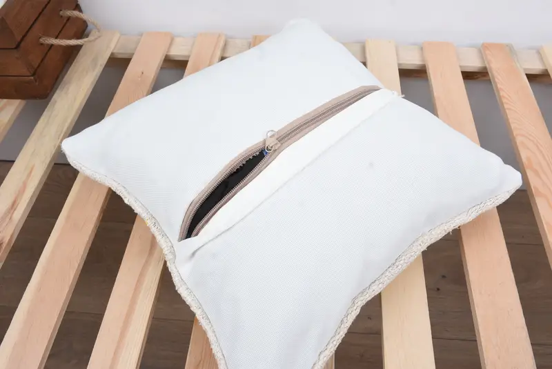 Decorative Pillow, Pillow Cover, 14x14 White Cushion, Vintage Kilim Pillow, Pillow for Couch, Handmade Kilim Cushion - 8
