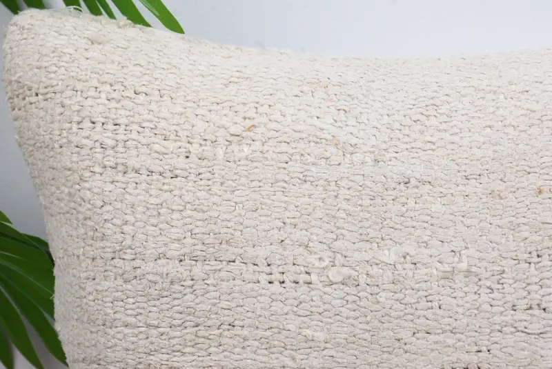 Decorative Pillow, Pillow Cover, 14x14 White Cushion, Vintage Kilim Pillow, Pillow for Couch, Handmade Kilim Cushion - 2