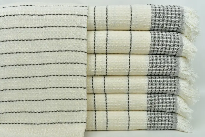 Wedding Gifts Towel, 70x40 Cotton Waffle Towel, Beach Towel Monogram, Home Decor Gifts, Bride Gift, Cute Beach Towel, Bridal Shower Gift - 1
