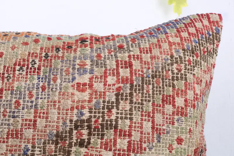 Kilim Pillow Cover, 28x28 Red Cushion Cover, Turkish Kilim Pillow, Throw Kilim Pillow, Pillow Case, Anatolian Pillow Cover - 5