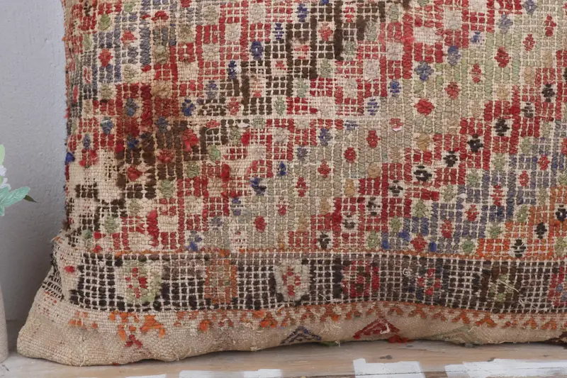 Kilim Pillow Cover, 28x28 Red Cushion Cover, Turkish Kilim Pillow, Throw Kilim Pillow, Pillow Case, Anatolian Pillow Cover - 3