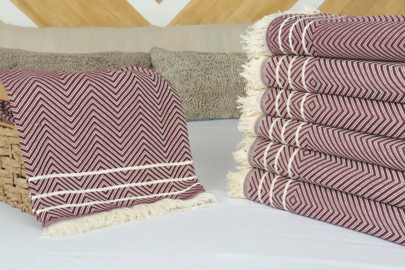 Tablecloth, Organic Throw, Throw Blankets for Couch, Customized Turkish Blanket, 96x70 Cotton Diamond Towel, Monogram Blanket, Custom Wedding Gifts - 4