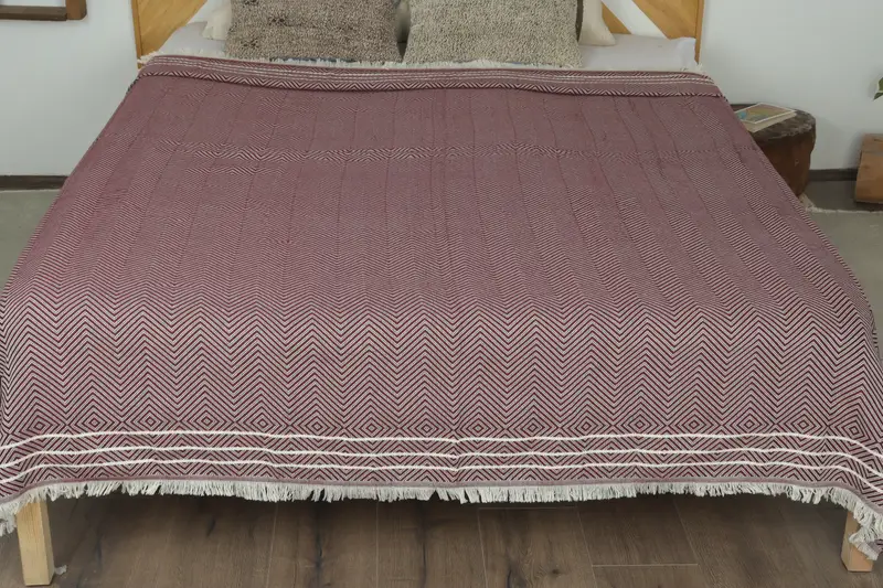 Tablecloth, Organic Throw, Throw Blankets for Couch, Customized Turkish Blanket, 96x70 Cotton Diamond Towel, Monogram Blanket, Custom Wedding Gifts - 8