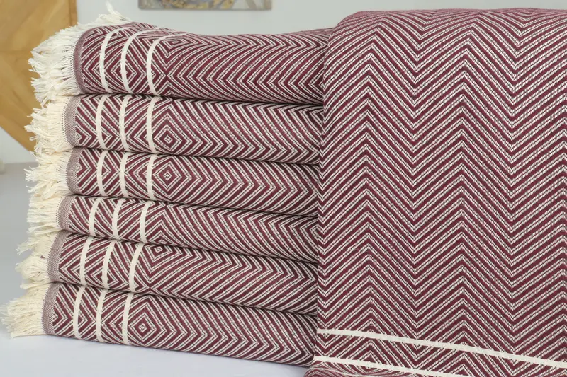Tablecloth, Organic Throw, Throw Blankets for Couch, Customized Turkish Blanket, 96x70 Cotton Diamond Towel, Monogram Blanket, Custom Wedding Gifts - 2
