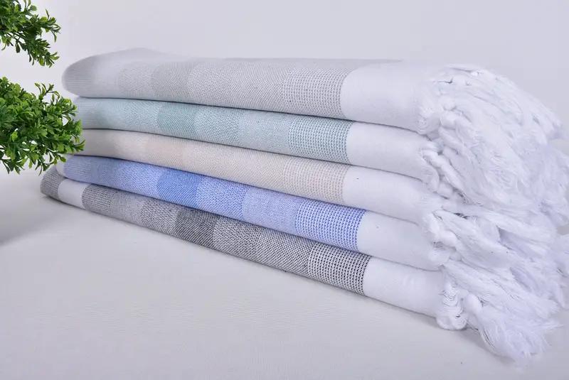 Absorbent towel, Arizona Bachelorette Party Favors, Yoga Towel, Bridal Shower Gift, 70x38 Cotton Striped Towel, Quick-dry peshtemal, Family Gift - 3