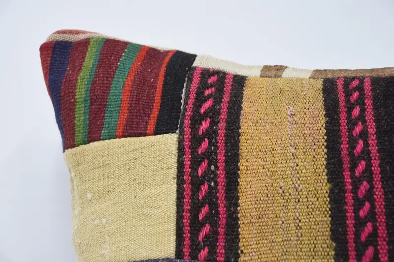 Handwoven Pillow Cover Pillow Case, Pillow for Sofa, 28x28 Beige Cushion Case, Pillow Cover, Boho Pillow Sham Cover, Turkish Pillow - 2