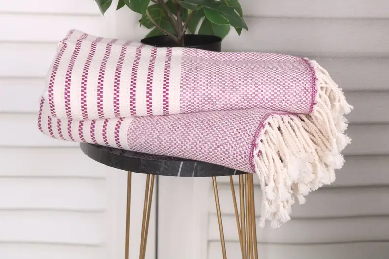 Turkish bath towel for spa, 76x40 Cotton Striped Towel, Spa Gift Towel, Hammam towel, Wedding Favors, Gym Towel, Bridesmaid Gifts, Personalize Gift - 3