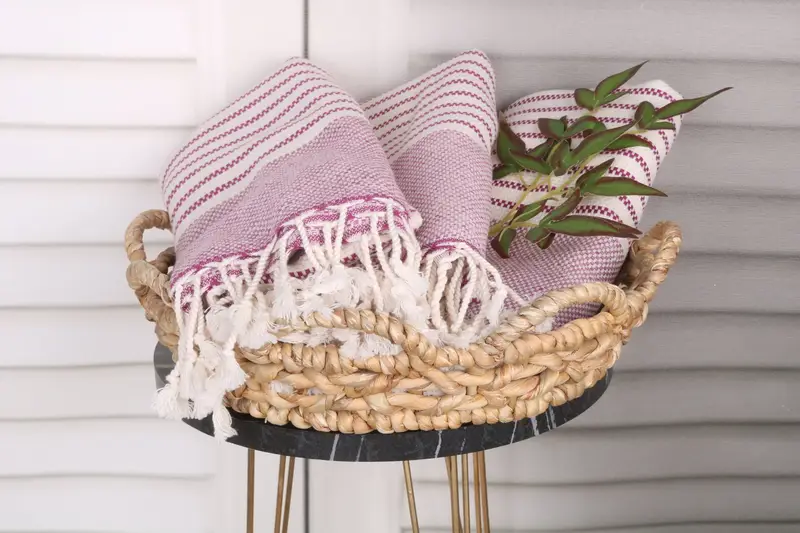 Turkish bath towel for spa, 76x40 Cotton Striped Towel, Spa Gift Towel, Hammam towel, Wedding Favors, Gym Towel, Bridesmaid Gifts, Personalize Gift - 5