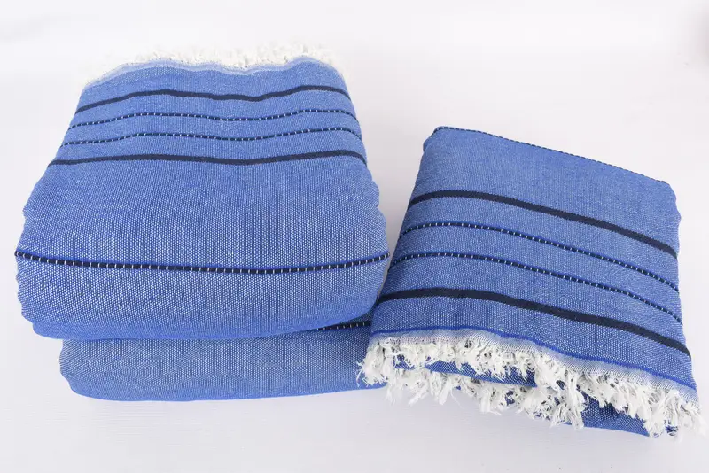 Beach Blanket, Boho Throw Blankets, Monogram Blanket, Bachelorette Party Favors, 100x80 Cotton Striped Towel, Turkish Blanket Queen - 7