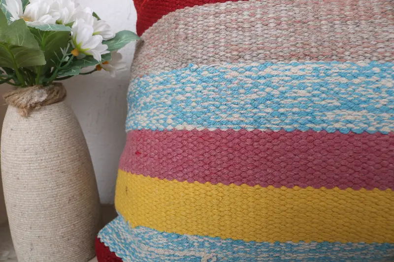 Pillow Sham, Pillow for Couch, Vintage Kilim Pillow, Boho Pillow, Retro Throw Pillow Case, Nomadic Cushion Cover, Cotton Cushion, 12x24 Red Cushion - 3