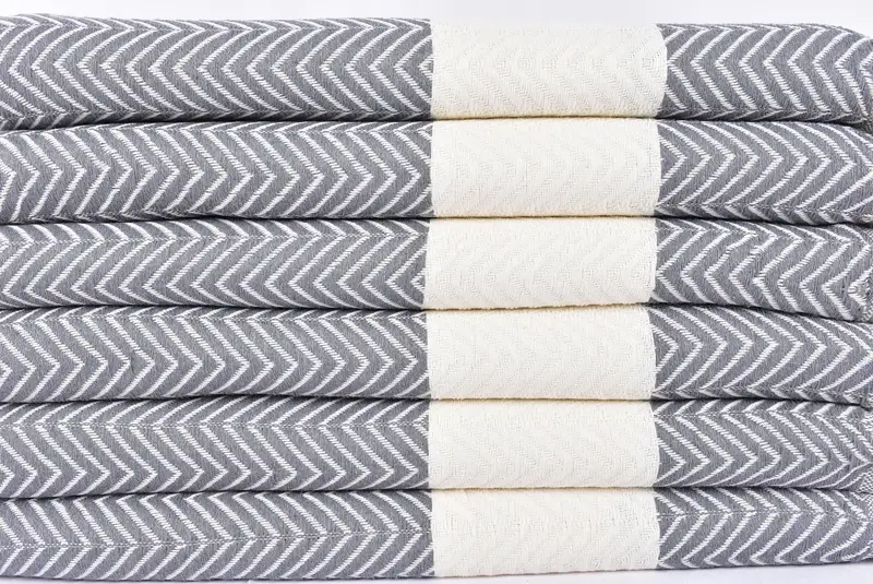 Christmas Gift, Girls Weekend Getaways Ideas, Personalized Towel, Scarf Towel, Luxury towel, 70x40 Cotton Zig zag Towel, Organic Towel, Custom Gift - 2