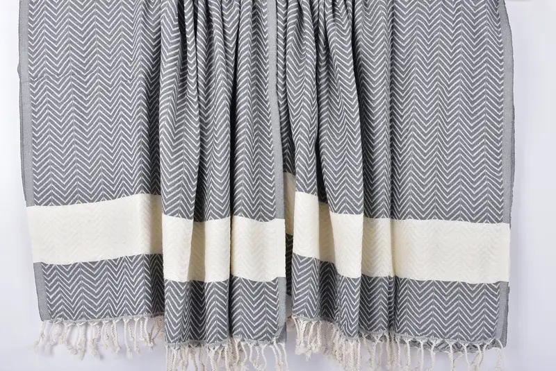 Christmas Gift, Girls Weekend Getaways Ideas, Personalized Towel, Scarf Towel, Luxury towel, 70x40 Cotton Zig zag Towel, Organic Towel, Custom Gift - 8