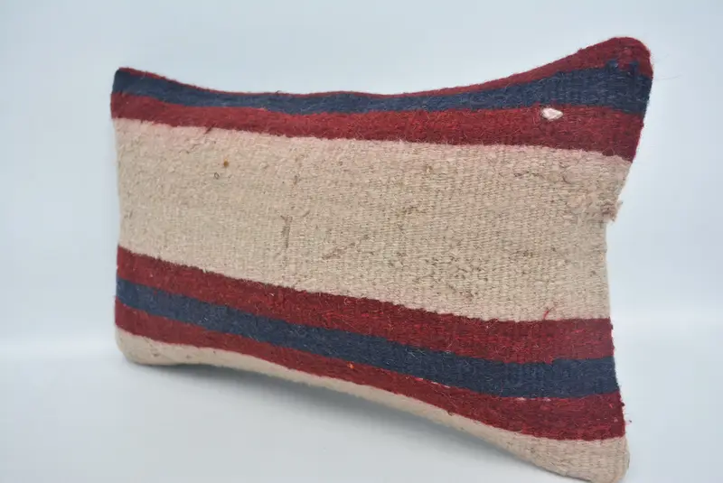 Throw Kilim Pillow, Cushion Case, Turkish Kilim Pillow, Ethnic Cushion, 12x20 Beige Pillow Case, Kilim Pillow, Vintage Kilim Pillow Pillow - 4