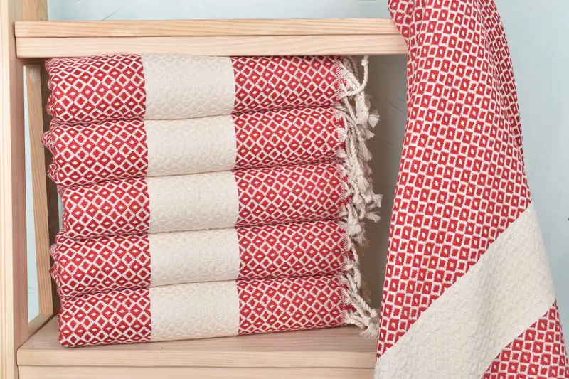 Bachelorette Gifts, Custom Wedding Gift, Fouta towel, Anniversary Gift For Her, Scarf Towel, 70x40 Cotton Geometric Towel, Sand-Resistant Peshtemal - 1