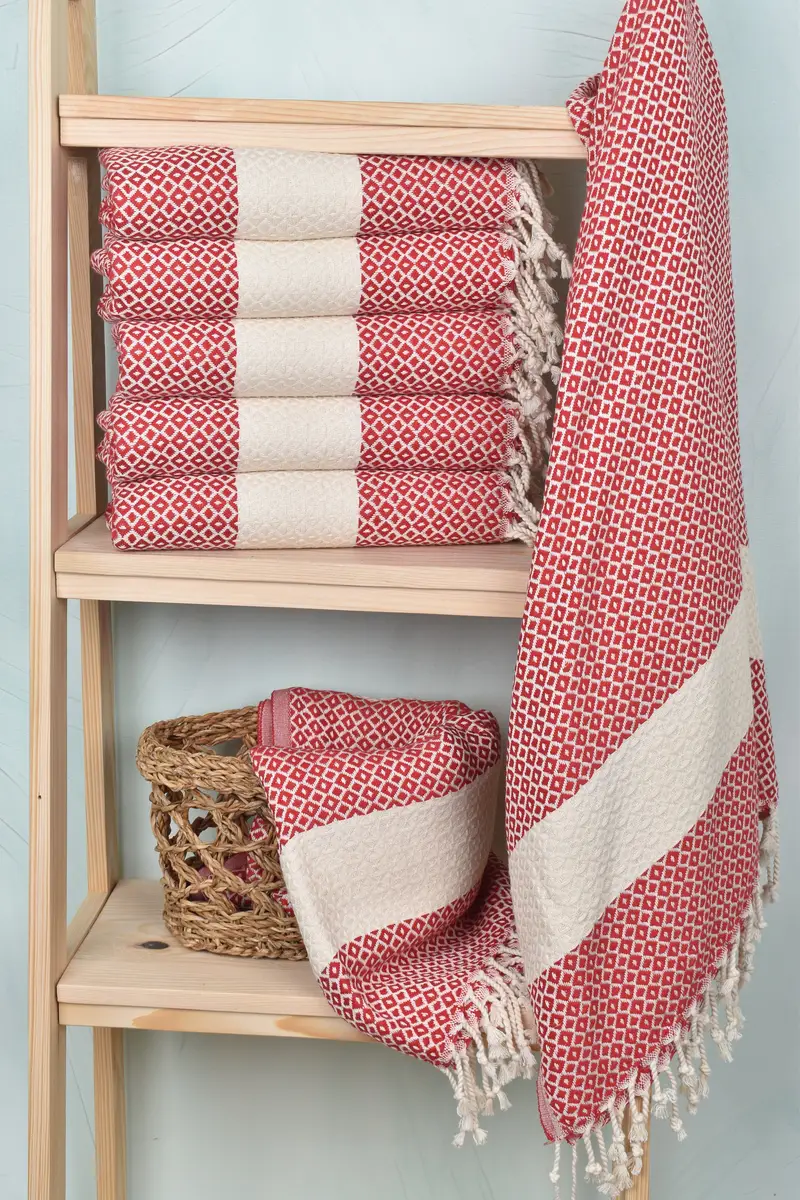 Bachelorette Gifts, Custom Wedding Gift, Fouta towel, Anniversary Gift For Her, Scarf Towel, 70x40 Cotton Geometric Towel, Sand-Resistant Peshtemal - 3