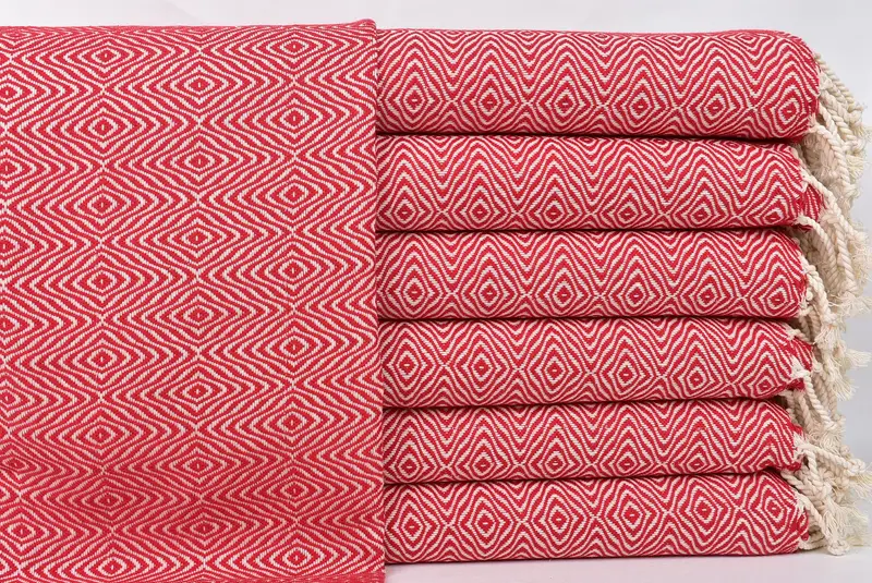 Bridesmaid Gift, Wedding Favors, Personalized Gift For Him, Gym Towel, Personalized Gift, Turkish Tea Towel, 36x18 Cotton Zigzag Diamond Towel - 1