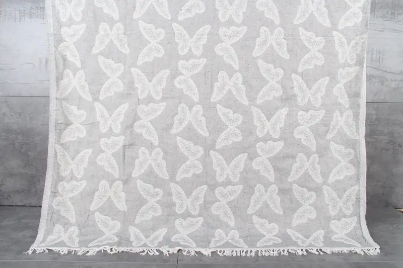 Turkish Beach Towel Bath Gray Animal Patterned Towel, 40x71 Inches