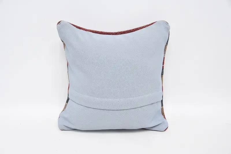 12x12 Blue Pillow, Cushion Case, Vintage Kilim Pillow, Muted Cushion, Antique Pillows, Boho Pillow, One Of A Kind Cushion, Decorative Pillow - 6