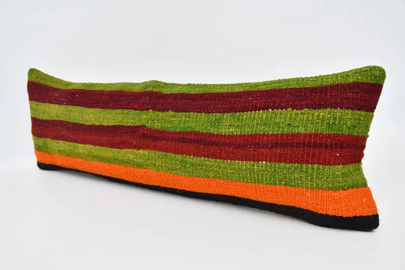 12x36 Green Cushion Case, Pillow Sham, Boho Pillow Sham Cover, Pillow for Couch, Ethnical Kilim Rug Pillow, Pattern Throw Pillow - 4