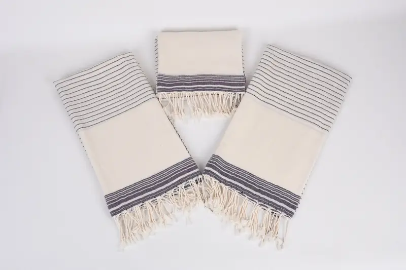 Handmade Turkish Towel, Bachelorette Party Decorations, Gym Towel, Bridesmaid Gifts, Bathroom Towel, Sand-free towel, 68x36 Cotton Striped Towel - 6